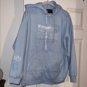 Men's Blue Hoodie Sweater